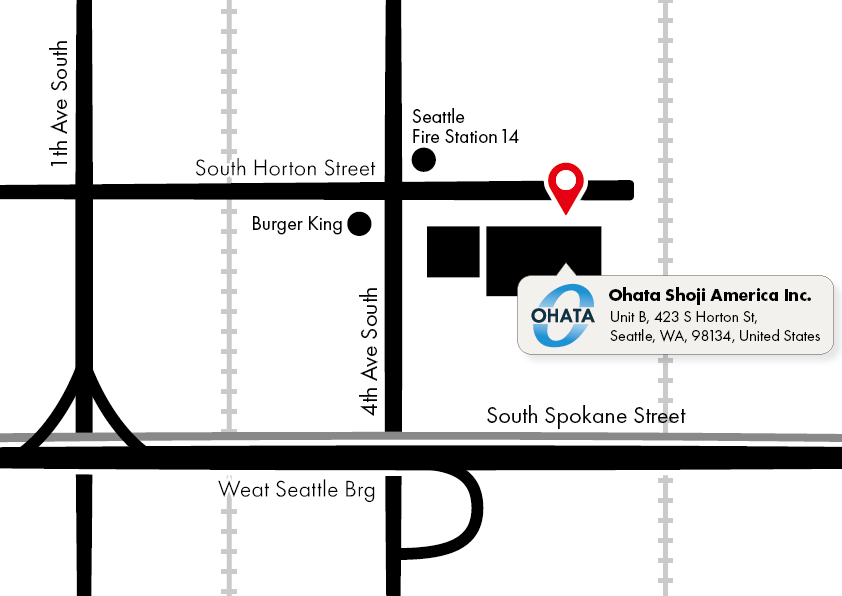 Seattle yard location map for Ohata Shoji America Inc.